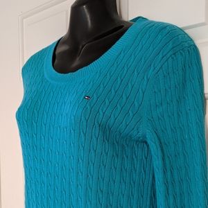 Tommy Hilfiger Teal Knit Sweater
